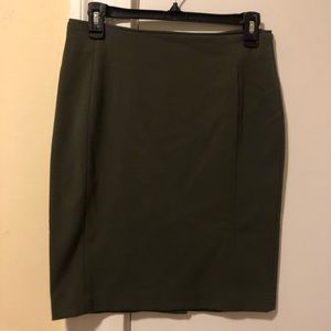 Olive Pencil Skirt